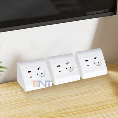 Portable Tabletop EU Socket for Office & Home IP44 with USB A+C Output Ports for Multiple Devices