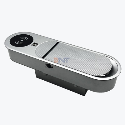 Multifunctional 2AC and 2USB A Charing Outputs Desktop Power Socket with Wireless Charger