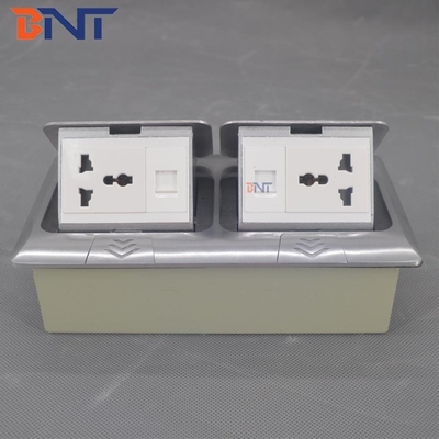 Aluminum Alloy Pop Up Socket Slow Bounce Design for Smooth Operation Customizable Power Supply